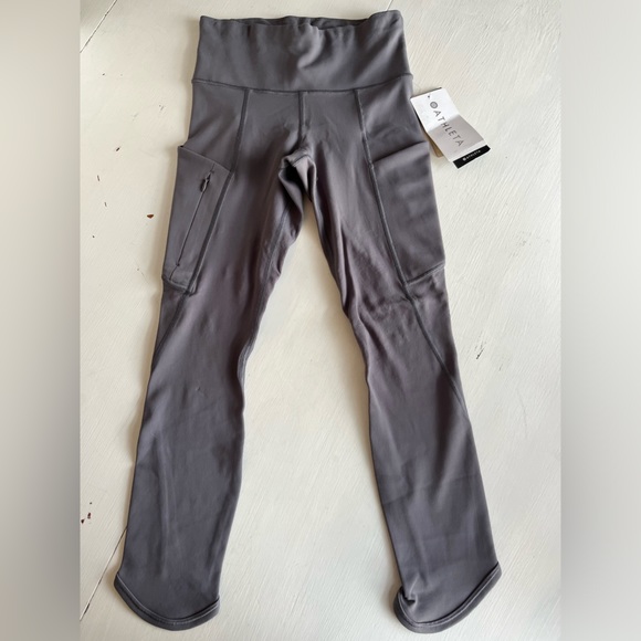 ☑️ NWT Athleta Up For Anything Capri 24" Leggings Size XXS in Gray - Picture 3 of 8
